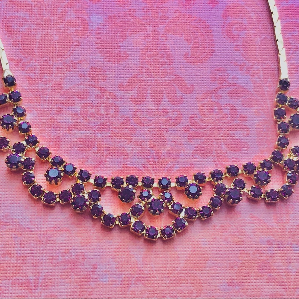 Purple Rhinestone Jewelry - Picture 5 of 7